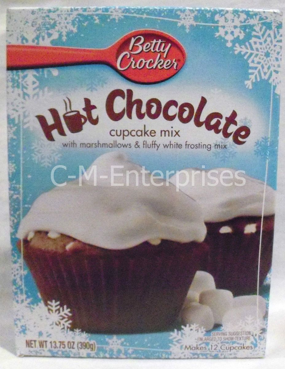   Crocker Hot Chocolate Cupcake Mix with Marshmallows and Frosting Mix