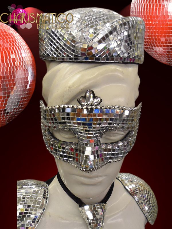 CHARISMATICO Fun and Funky Futuristic Gaga Silver Mirror Sailor or