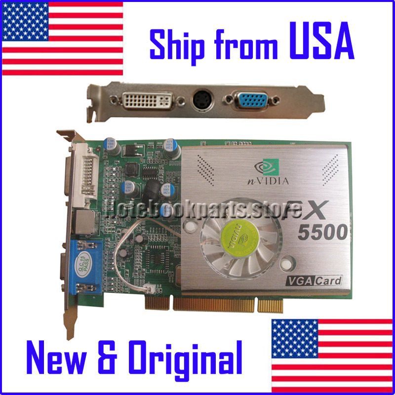 NVIDIA GeForce FX 5500 FX5500 256 MB PCI 3D Video Card