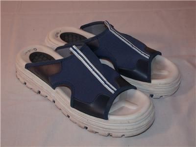 Skechers Gtech Blue White Comfort Walking Sport Sandals 9 39 Great