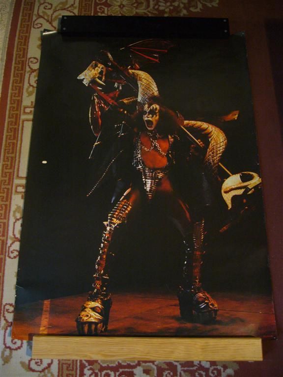 Kiss Set of Big Posters from The Seventies Eighties Promo Aucoin