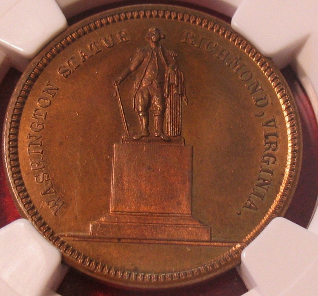 1860 Washington Lovetts Tomb Medal Baker 126 Less Than 12 Known NGC