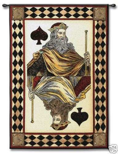 King of Spades Card Game Room Poker Art Wall Tapestry