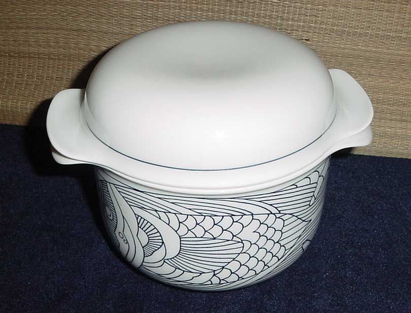 Hutschenreuther Pescara Covered Casserole in Blue Fish