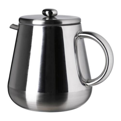  Wall Thermal Stainless Steel French Press Coffee Maker 8 CP 1 L
