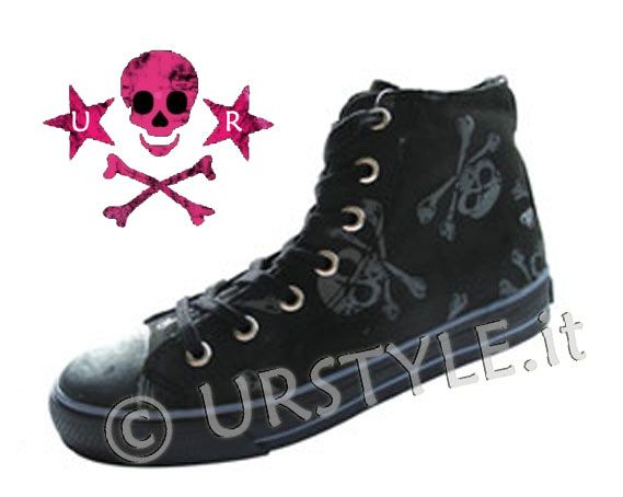 uk emo goth dark punk da londra underground shoes black suede with