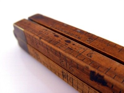  ANTIQUE 42 1780 4 FOLD DUTCH FRIESLAND, AMSTERDAM & METRIC RULE RULER