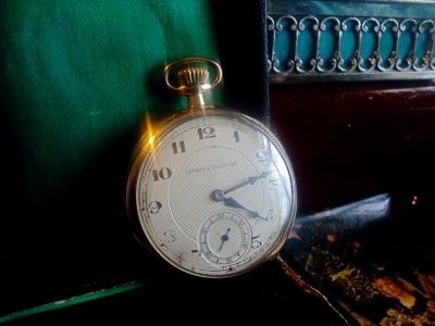  ANTIQUE 10K GOLD POCTET WATCH LAFORGE & VALENTINE ELECTA BY GALLET&CO