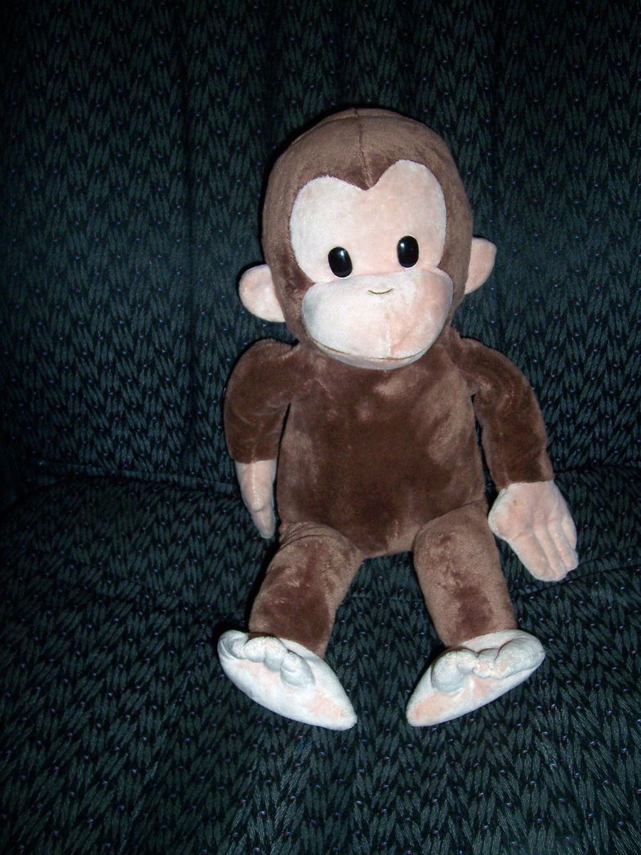 16 plush Curious George Stuffed Monkey brown Russ applause toy