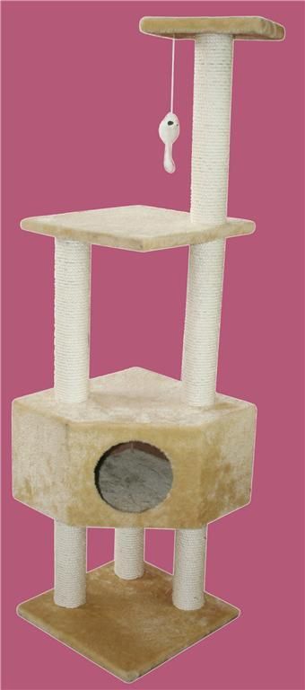 52 Cat Tree Condo Furniture Scratchpost Pet House 5067