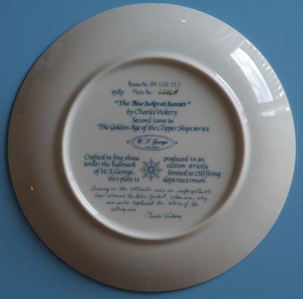george the golden age of the clipper ships collector plate the