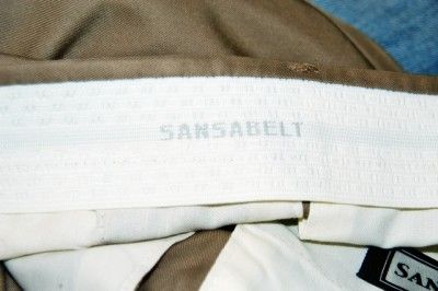 Sansabelt Mens Khaki Microfiber Walk Shorts Size 48