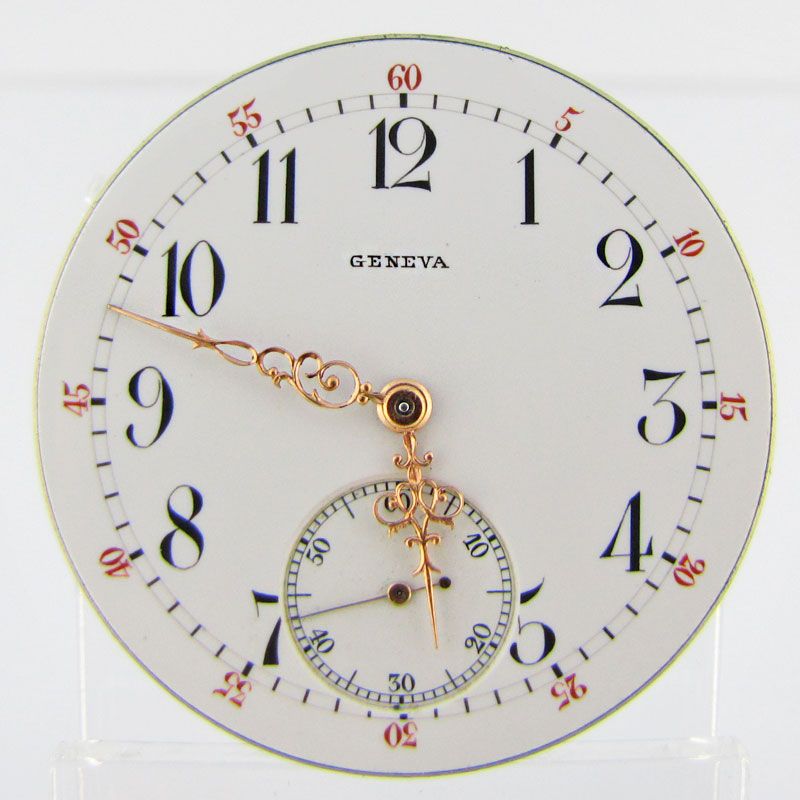 Geneva Seal 19J 39mm Wolf Teeth Pocket Watch Movement Ekegren Haas of