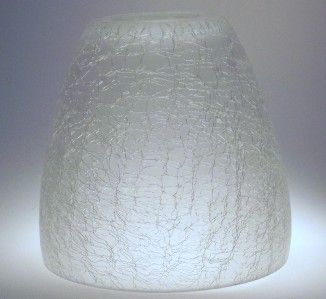 Pendant Light Glass Shade Clear Crackle