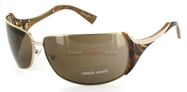 Stunning Giorgio Armani Sunglasses GA658 s Gold Havana