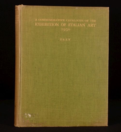 1931 2vol Commemorative Catalogue Exhibition of Italian Art Lord