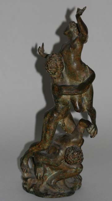 Bronze Figura Serpentinata Raub Der Sabinerin