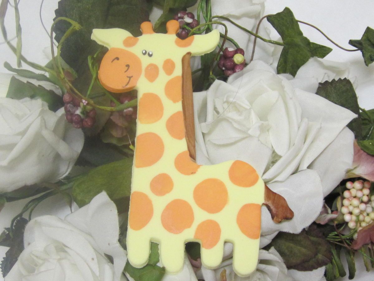   Shower Safari Jungle Animals Cold Porcelain Cake Top Giraffe 41 4 H