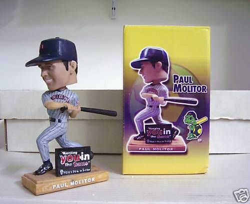 Paul Molitor Bobble Bobblehead SGA Must Glue Bat In