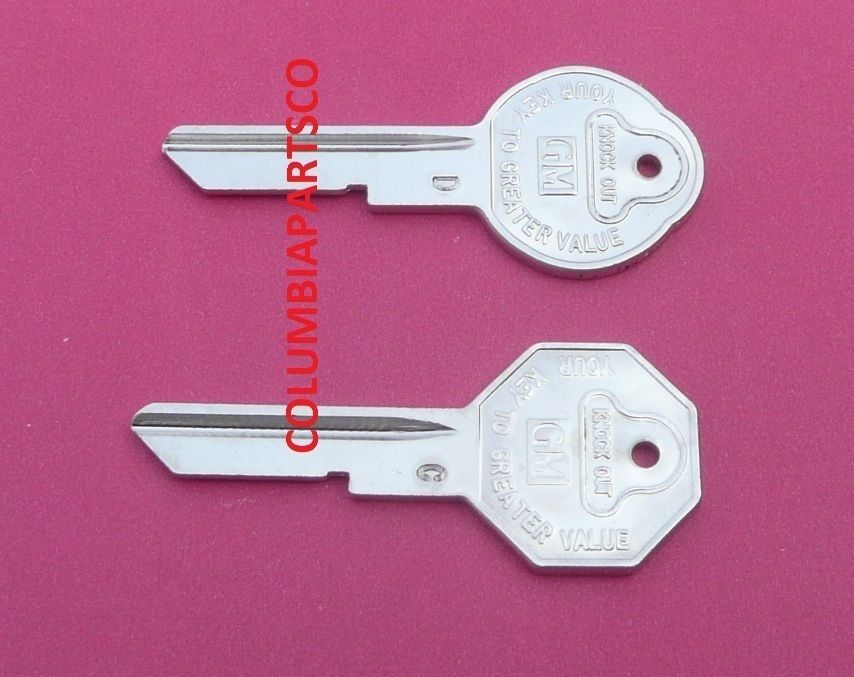 KEY BLANK 1968 GM PEARLHEAD OCTOGON CAMARO NOVA CHEVELLE BRIGGS