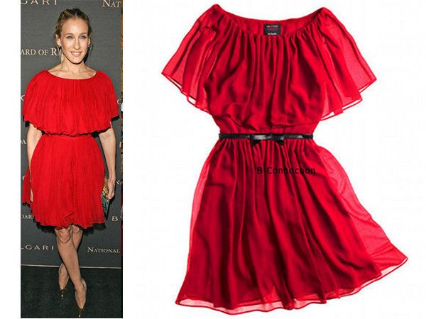 Giambattista Valli Impulse Overlay Dress 4 SJP Red Without Belt 