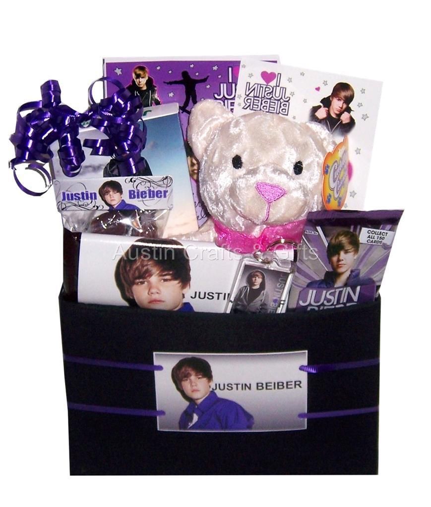 New Justin Bieber Valentines Gift Basket Set NIP