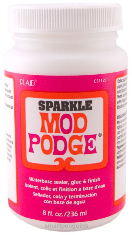 Plaid Sparkle Mod Podge Sparkling Effects Glues Seals