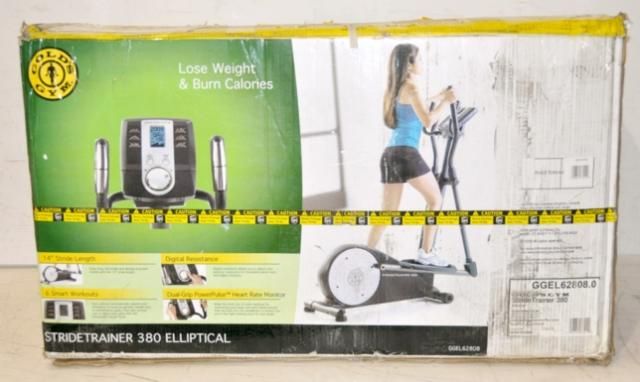 Golds Gym Stridetrainer 380 Elliptical Exercise Trainer New