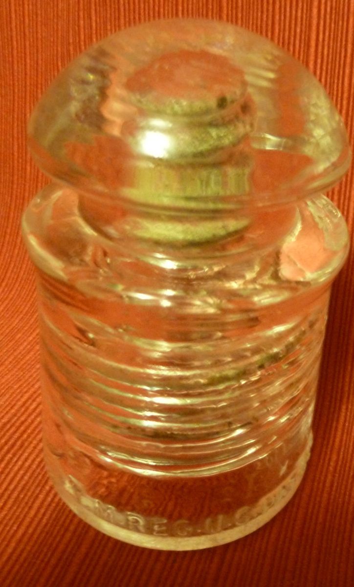  Clear Antique Telephone Pole Glass Insulator