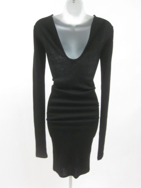 Jean Paul Gaultier Femme Black Fitted Tight Dress Sz 6