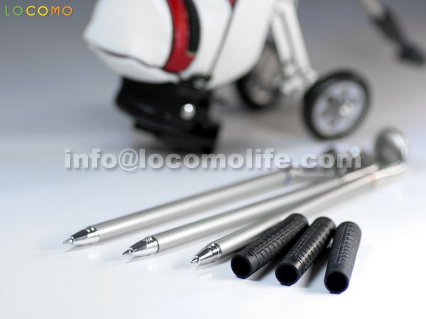 Golf Bag Trolley Desktop Pen Holder 3 Golf Club Pens