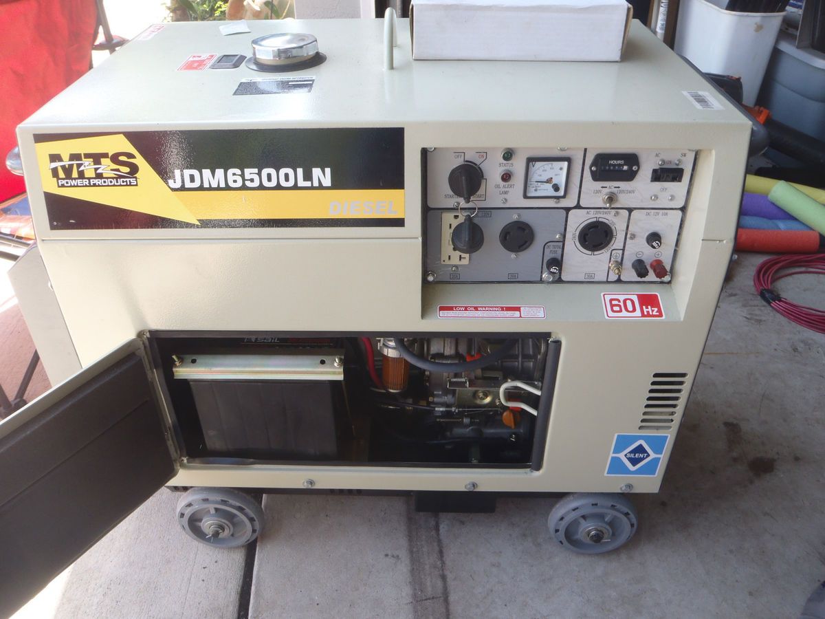 Diesel Generator Electric Start Portable 6500 Watts