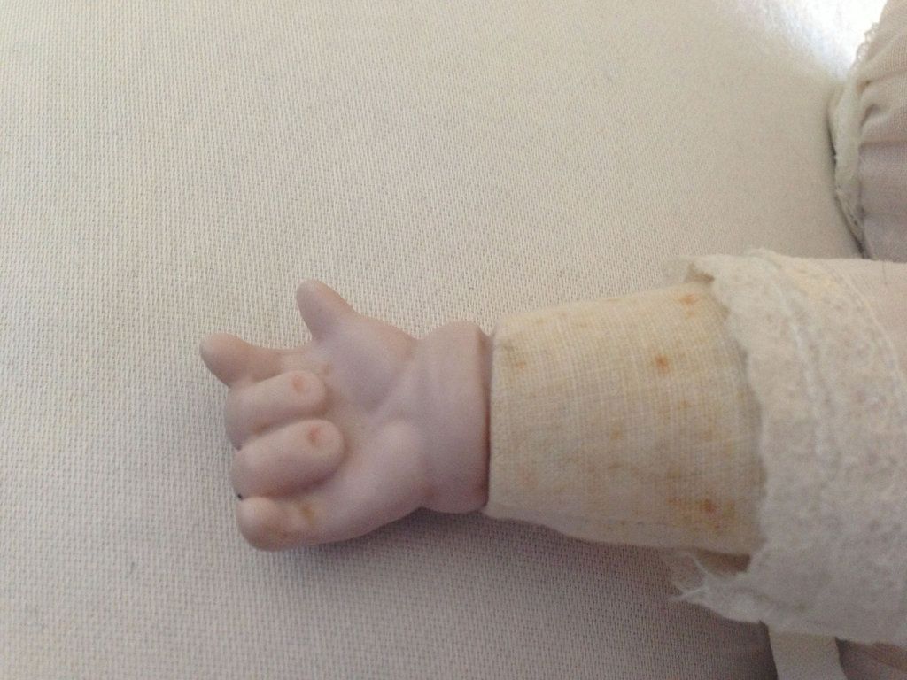 Ultra RARE Grace s Putnam Germany Bye Lo Bisque Cloth Doll Crying