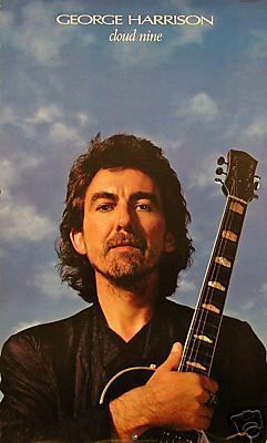 George Harrison 1987 Cloud Nine Large Promo Poster