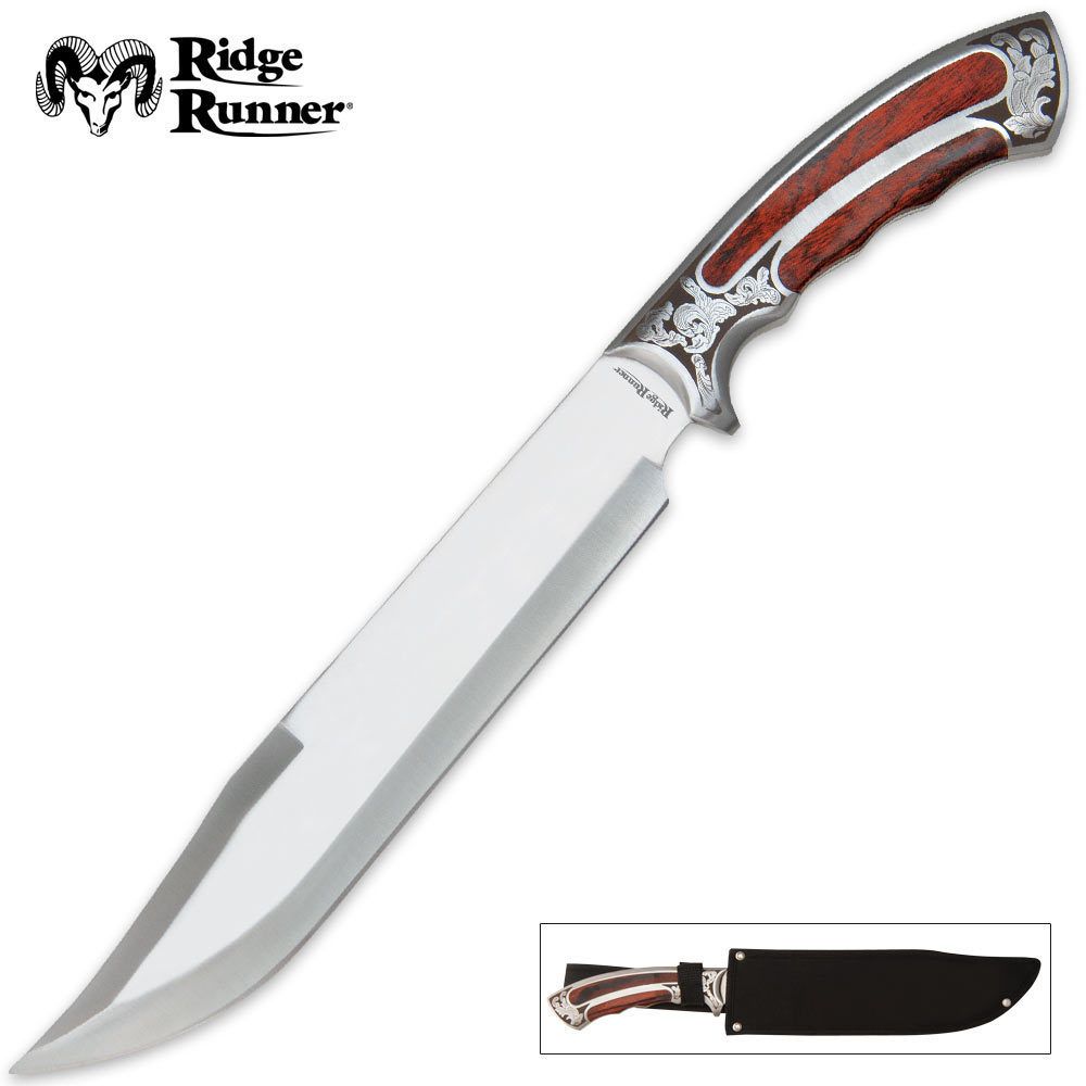 16 Ridge Runner Elite Grand Bowie Knife with Sheath