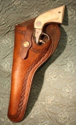 Vintage Maker Marked George Lawrence Left Handed Holster for Colt