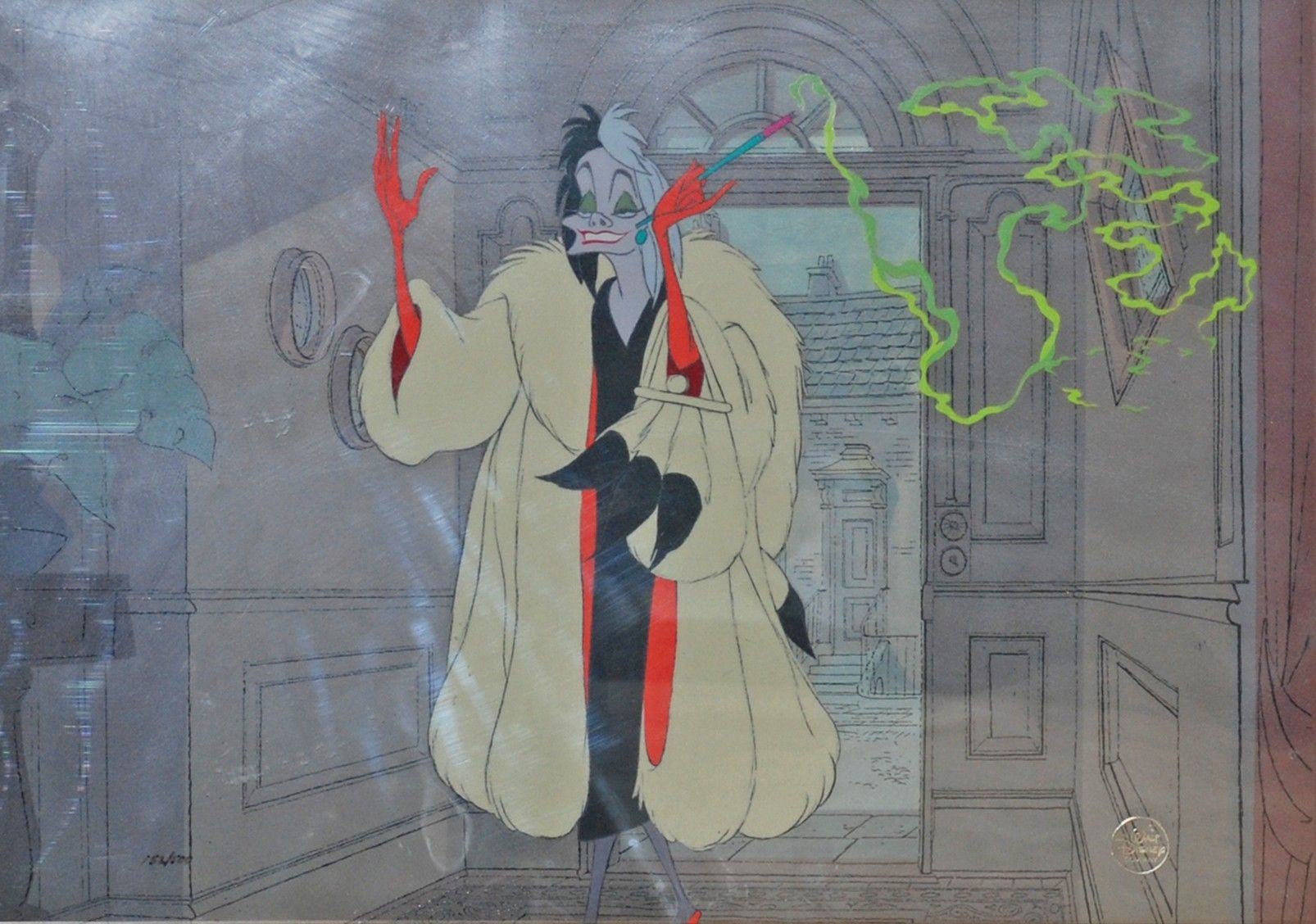 Disney Limited Edition Cel 101 Dalmatians Cruella Devil 152 500 1989