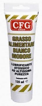 GRASSO BIANCO INODORE PER MACCHINE USO ALIMENTARE LUBRIFICANTE