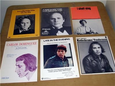 Simon Garfunkel Hits Lot I Shall Sing Sheet Music