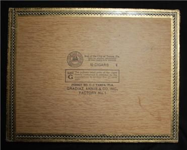 Cigar Box Customrold Clear Havana Cigars Gold Label by Ignacio Haya 1
