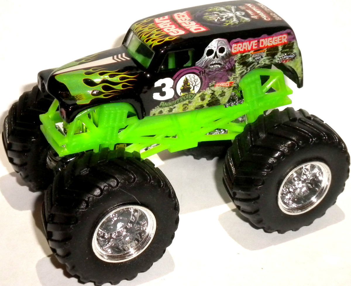Grave Digger 30th Anniversary 1 64 Scale Hot Wheels Monster Jam Truck ...