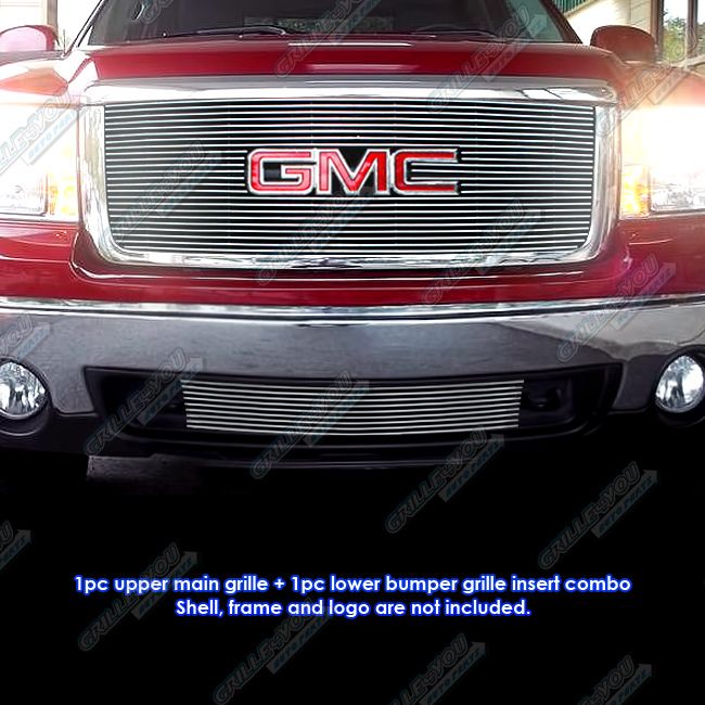 2007 2012 GMC Sierra 1500 Billet Grille Grill Combo Insert