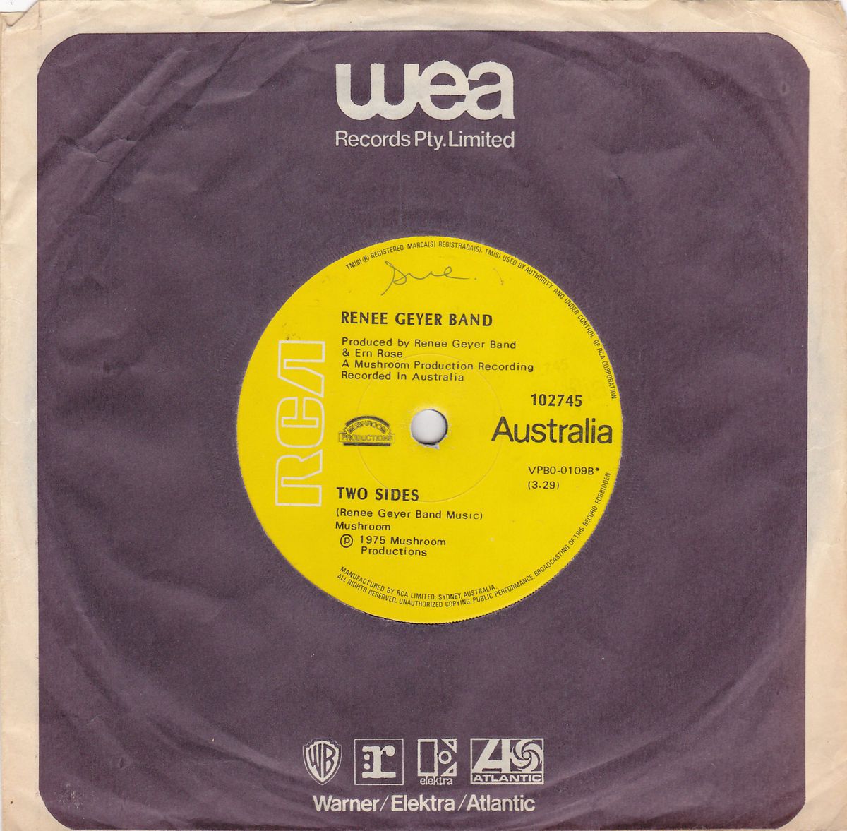 Renee Geyer Band Two Sides RCA 70s Soul Australia