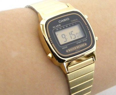 New Casio Gold LA670 Digital Ladies Watch LA670WGA 1