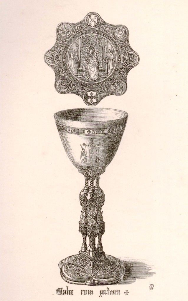 Pugins Litho Gold Silver Design 1830 Chalice