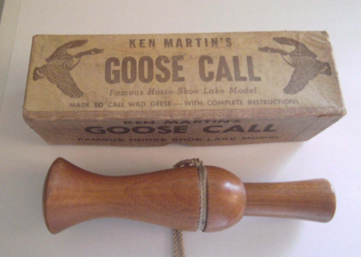 Vintage 1970s Ken Martin Horse Shoe Lake Model GOOSE Call