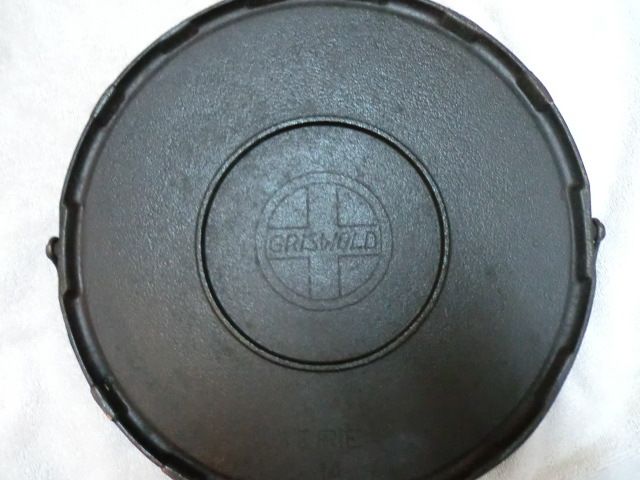 Griswold 14 Large Cast Iron Bail Handle Griddle 742