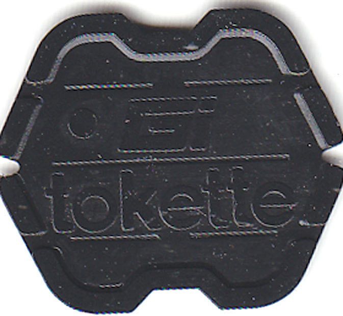 200 Greenwald Gi Laundry Token Tokette Black Type I Greenwald Tokettes