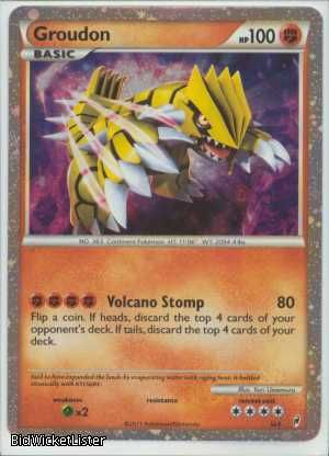 Col SL4 Groudon Shiny Legend Foil Pokemon Card Call Of