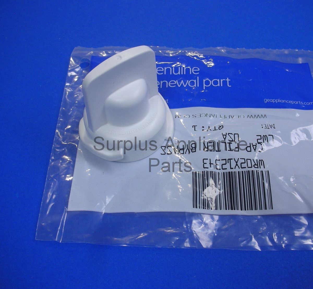 GE Refrigerator Filter Bypass Plug WR02X12343 New